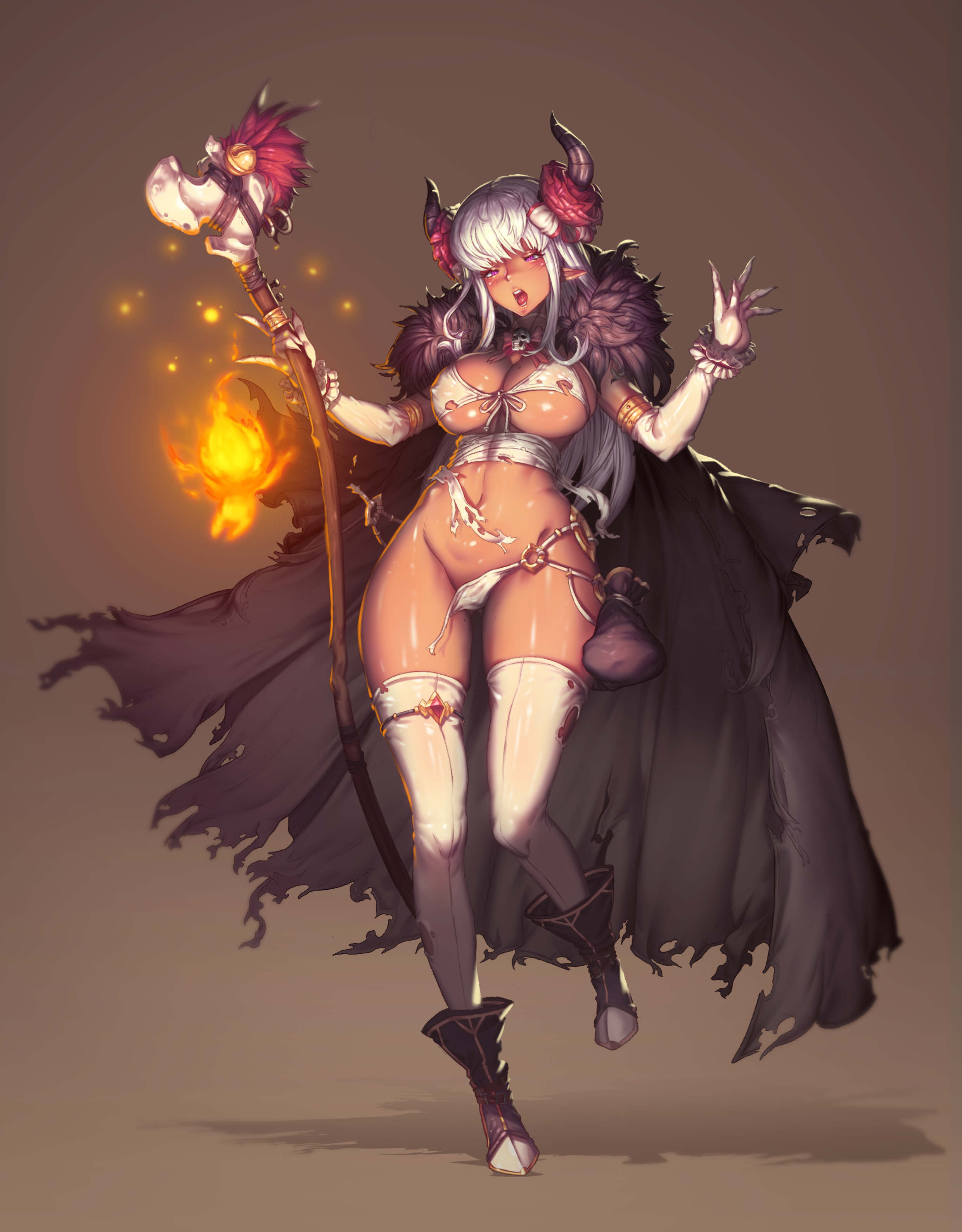 Sseli Bandages Bikini Armor Garter Horns